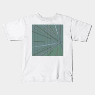 Rays - Modern Art Design | Lines | Soft Green Kids T-Shirt